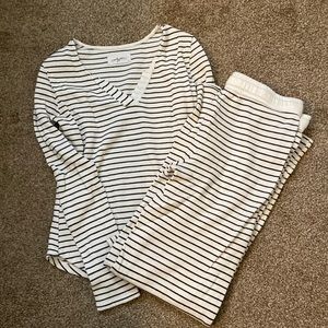 Striped waffle lounge set! NWOT
